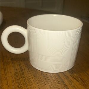 Threshold White Textured Mug